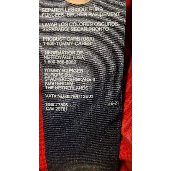 Tommy Hilfiger Men's Large Red Sweater - Picture 5 of 5